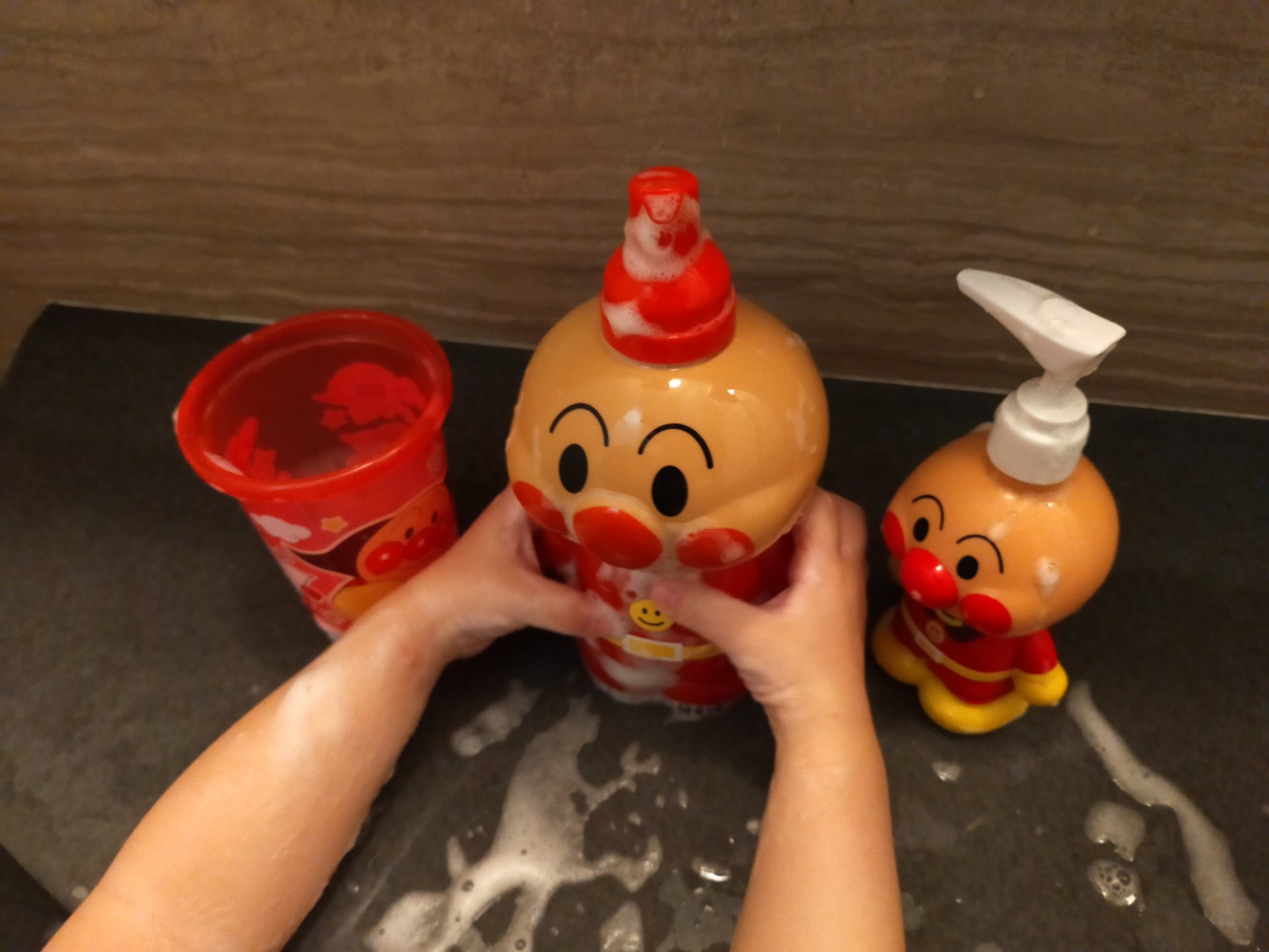 あわポンプ シャンプー 子供 アンパンマン b25-56やなせたかし