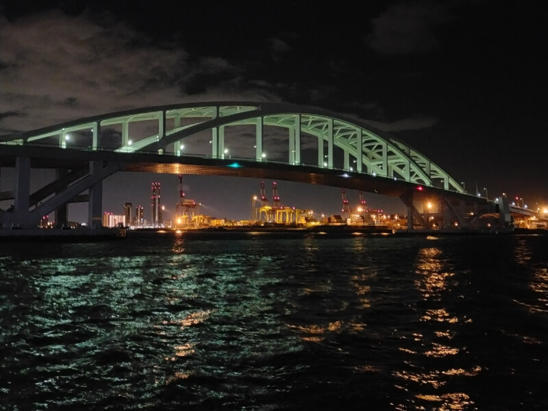 【大阪】きれいな夜景を見ながらまったり釣りタイム【夢舞大橋でナイトフィッシング】