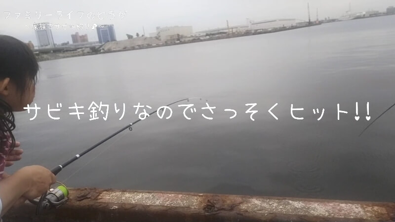 【大阪】汐見埠頭(砂上げ場)で家族でサビキ釣り♪子供達が釣った魚を美味しく調理♪