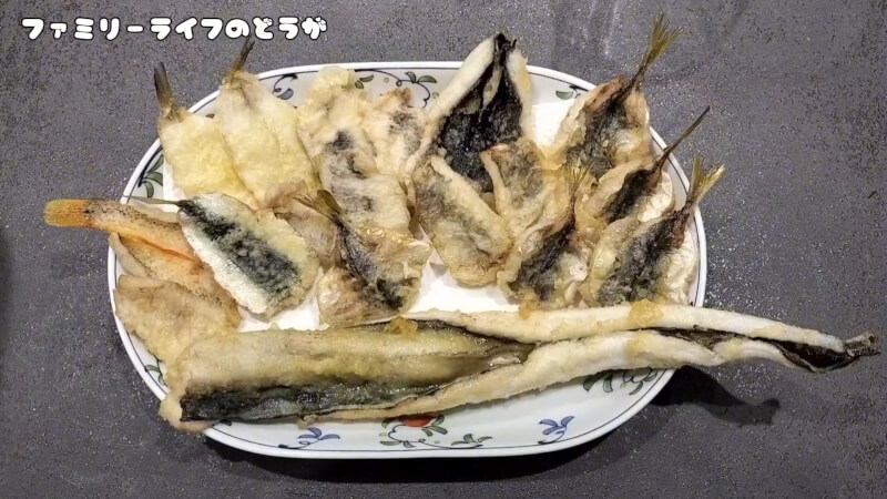 【釣り】他魚種が釣れて大満足♪11種の魚を持ち帰り！！【食品コンビナート】天ぷら