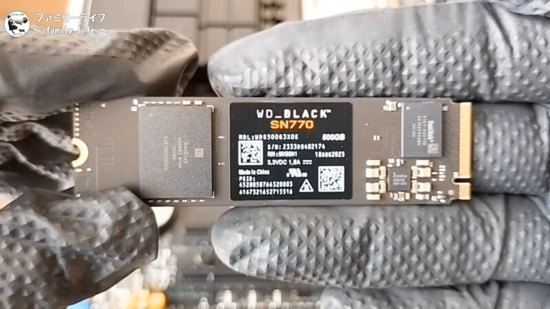 【M.2 SSD】「WD Black SN770」と「KIOXIA EXCERIA GEN2」を取り付け【自作PC】