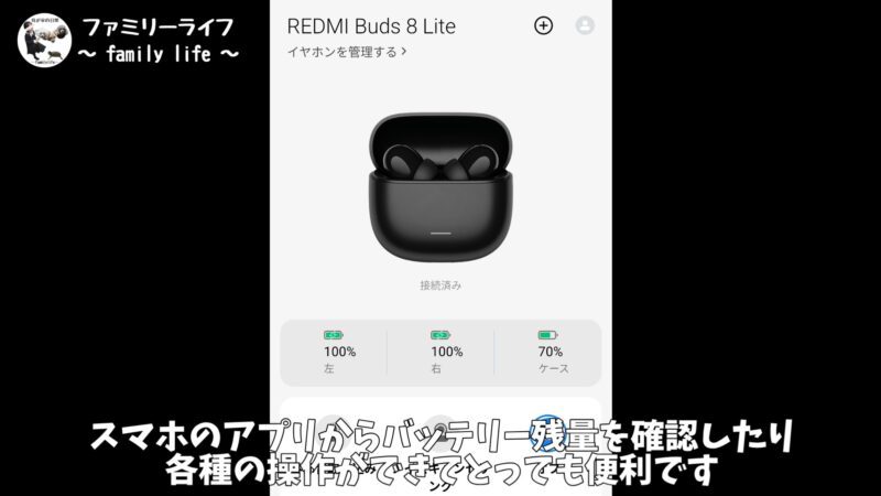 Xiaomiのブルートゥースイヤホン「Redmi Buds 8 lite」を紹介